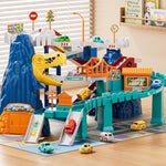 Dinosaur Race Track Playset For Boys Kids 3-5, Dinosaur Climbing Hills Car Track Play Set With 10 Mini Racer Cars, Kids Car Ramp Track Toys For 3 4 5 6 7 8 Year Old Boys Girls