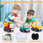 Baby Toy Car For 1 Year Old Boy Birthday Gifts, Push Car Toy For Toddlers 1-3, Animal Racing Cars Infant Play Vehicle Set For 12-18 Month, Friction Powered Montessori Toys For 1-2 Year Old Kid