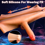 Realistic Strap On Dildo Harness Dildo Panties, Silicone Wearable Dildo Underwear Lesbian Sex Toys, Transgender Clothing Strapon With 7" Solid Dick, Strapless Dildos Pegging Toys For Women & Couple