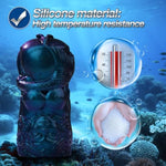 Dual Open Ended Male Masturbators, 360° Rotating Pocket Pussy Sex Toys Stroker Sleeve For Adult With 3D Crystal Realistic Textured Vagina Male Masturbators Cup, Blowjob Adult Male Sex Toy