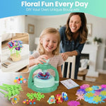 DIY Flower Bouquet Maker Kit for Kids, Build Your Own Flower Market Craft Toy