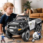 Police Car Toys For Boys 3-5, Play Vehicles For Boys Girls Ages 3-12 With Light And Sound, Role Playing Police Truck Toys, Toddler Truck Gifts For Kids Ages 4-8