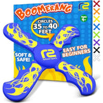 Fun Boomerang for Kids - Soft and Easy to Use Outdoor Toy for Boys and Girls Aged 6 to 12 Years Old