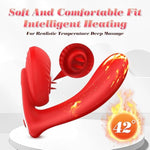 Adult Sex Toys For Women Wearable Pany Vibrator, App Remote Control Vibrator Clitoral Butterfly Vibrator With 10 Licking & Vibrating Modes G Spot Vibrator Couples Sex Toys (Red)