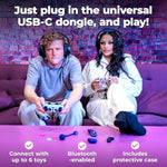 Fluffer Playmate Haptic Relay Plug-In - Game Controller Usb-C Attachment For Remote Control Of , Fluffer Vibrators Or Any Compatible Connected Sex Toy, Includes Case