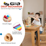 Montessori 3-In-1 Wooden Balance Tower Toy With Sticks, Rings & Balls – Educational Math Game For Kids Ages 3 4 5 6, Improves Fine Motor Skills, Coordination & Focus, Fun For Boys & Girls