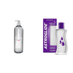 Water Based Luxury Personal Lubricant, Natural Feeling Lube For Women Men And Couples, Toy Friendly, Condom Safe, 33.5 Fl Oz & Astroglide Liquid, Water Based Personal Lubricant, 5 Oz.