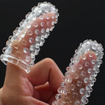 Finger Sleeves Vibrator Accessories Adult Sex Toys For Couples, Soft Silicone Finger Sleeve Anal Sex Toys For G-Spot Vaginal Clitoral Stimulator, Female Adult Sex Toys For Men Couples Pleasure