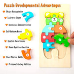 Wooden Toddler Puzzles For Kids Ages 2-4, Montessori Toys For 3 Year Old, Animal Toddlers Toys Ages, 4-Pack Learning Toddler Puzzle
