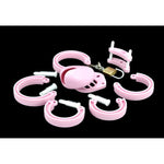 Silicone Cock Cage Chastity Cage Chastity Device For Male Penis Exercise (Pink, A122)