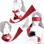 Feather Paddle French Crop Whip Satin Eye Mask Silk Blindfold Feather Tickle Bondage Sets Restraint Kits For Couples