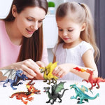 Dragon Toy Figures - Ancient Flying Dragon Figurines, Mythical Action Figure Kid Toys, Girls And Boys Ages 3 And Above, Pack Of 6