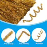 Golden Pipe Cleaners Craft, 100 Pieces
