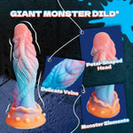 Huge Thick Fantasy Alien Dildo Dragon Dildo for Men and Women with Raised Texture and Suction Cup