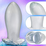 Super Huge Anal Plug - Transparent Butt Plug Prostate Massage Anus Dilator Vaginal G-Spot Orgasm Masturbation Sex Toy For Beginner Advanced Men Women(Xl)