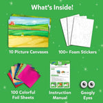 Foil Fun Animals Art and Craft Kit for Kids, Perfect Gift for Boys and Girls