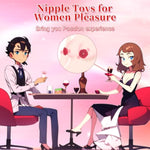 Nipple Toys Nipple Clamps Vibrator - Bdsm Adult Toys Women Sex Toys Stimulator With 10 Vibrating Modes, Female Wearable Adjustable Vibrator Rose Toy, Adult Lesbian Sex Toys & Games For Women Couples