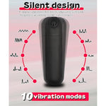 Bullet Vibrator Remote Control G Spot Mini Vibrator Women Clitoral Nipple Stimulator Usb Rechargeable Sex Toys For Women (Black)