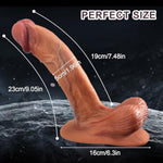 9.25 Inch Liquid Silicone Dildo With Large Powerful Suction Cup, Extra Long Realistic Anal Dildo For G-Spot Stimulation And Prostate Massage For Men, Women, Couples, Gay Adult Sex Toys