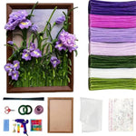600-Piece Chenille Stem Floral Craft Kit with Hot Glue Gun & Decorations
