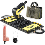 Handbag Sex Machine, Portable Thrusting Sex Machine With Vibration Dildo For Women Men Couples, Automatic Adult Sex Toys Dildo Machine For Vaginal Anal Massage Masturbation, Black