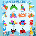 Toddlers 3+ Handprint Art Kit, 16 Pieces Paper Cutout Craft Set