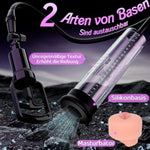 Penis Pump Sex Toys For Men, Adult Toys Manual Vacuum Penis Extender Pump With 2 Silicone Base & 4 Penis Rings & Masturbator, Penis Enlarger Stimulation Device For Enhance Erection Prolong Time