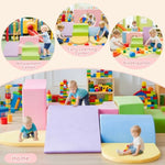 Climbing Toys For Toddlers Indoor,7-Piece Foam Toddler Climbing Blocks Set, Colourful Soft Play Climbing,Play Gym Climber Structures For Toddler,Climb And Crawl Play Set With Widended Velcro