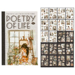 Japanese Sticker Book: Poetic Life Series PET Scrapbook Stickers Set