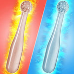 Glass Dildo Pleasure Wand Transparent Double Ended Butt Plug Vaginal Anal Prostate Massager Masturbation Sex Toy For Men Women And Couple (S)