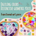 Mosaic Glass Tile Coaster Decorating Craft Kit for Kids