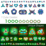 Magnet Pyramid Stone - 1 Cube Transforms Into 1 Billion Shapes, 14 Pcs (12 Puzzle Pcs And 2 Spinners), 243 Rare Earth Magnets, Christmas Stocking Stuffers Gift For Kids, Creative Puzzle Stem Toy