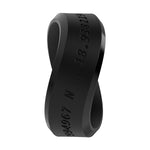 X Chris Burkard Bevel Silicone Rings - Comfortable And Flexible - Maelifell Coordinate - Obsidian - Size 11