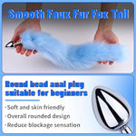 Fox Tail Anal Plug Collar And Nipple Clamps Cat Ears Butt Plug Stainless Steel Anal Plug For Women Costume Props