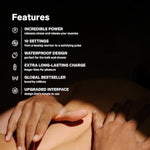 Smart Wand 2 Large All-Over Body Handheld Waterproof Vibrator And Wand Massager, Vibrating Massager For Her And Wand Massagers For Neck And Back With 10 Vibration Patterns, Aqua