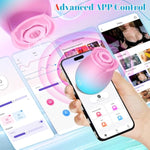 Vibrator Sex Toy Adult Toys - App Control Rose Sex Toy Adult Toy With 5 Sucking & Vibrating Modes For Women Nipple Toys, G Spot Vibrators Rose Sucker Sex Games Stimulator For Couple Woman