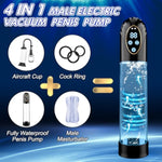 Electric Penis Pump Sex Toys - Adult Toys Male Penis Enlargement Extend Enlarger Vacuum Pump Dick Pump With 6 Suction, Pocket Pussy Male Masturbator Cock Ring Adult Sex Toys & Games For Men Erection
