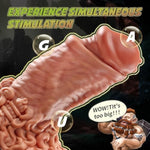 ?Dwarf?10.6 Inch X Circumference 11.6 Inch Thick Realistic Dildo Silicone Dildo, With Strong Suction Cup For Hands-Free Play, G-Spot Dildos Anal Sex Toys,Xxl, Flesh