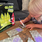 Crayola Glow Doodle Magentic Tiles - Magnetic Building Toys For Kids, Stem Toys For Boys And Girls Ages 3+, 30-Piece Set