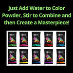 Vibrant Outdoor Chalk Paint Kit for Events - 10 Colorful Shades