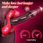 Vibrating Cock Ring Couple Game For Men Women, Penis Ring Sleeve Adult Toys Male Sex Toy Rose Tool Vibrator With 3 Motor & 7 Vibrations Female Clitoral Male Testicle Stimulator Pleasure Sensory Toy