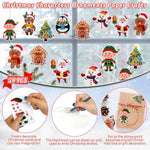 24 Pack Christmas Ornament Crafts, Make Your Own Ornament Kit for Holiday Party Favors