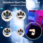 Thick Penis Ring Sex Toys With Spanner Stainless Steel Cock Rings Adult Scrotal Weighted Pendant Sm Bondage For Men Chastity Training (M)