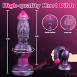 7" Fantasy Dog Knot Dildo, Soft Silicone Monster Anal Dildo With Strong Suction Cup, Small Horse Animal Knotted Adult Toy For Beginners G-Spot Prostate, Pink Sex Toys Butt Plug For Women Men Couples