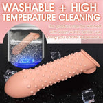 Penis Sleeve,Cock Sleeve Extension Sheath Penis Ring With Ball Stretcher For Enlarge Thicken, Reusable Penis Sleeve For Adult Male Sex Toys For Men Couple