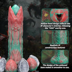9.5 Inches ?Audrey Ii? Ovipositor Dildo With Medium Soft Platinum Suction Cup, Unique Design Hands-Free Play Sex Adult Toy With Egg Models And Booster