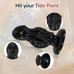 Monster Dildo Large Butt Plug Octopus Anal Dildo with Suction Cup,Huge Skull Anal Plug Anus Dilator Dark Octopus Training Sex Toys for Women Men and Couples(Black)