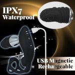 Male Prostate Massager Anal Vibrator Front And Back Electric Penis Ring Remote Control Dildo With 10 Vibrations Butt Plugs Toys Adult Sex Toys For Gay Men And Couples