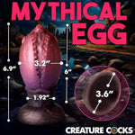 Dragon Hatch Silicone Egg For Men, Women, & Couples. Squishy, Thick And Textured Fantasy X-Large Egg Plug. Harness Compatible, Wide Base. 1 Piece. Purple.