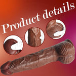 14.1 Inch Massive Dildo Realistic,2.8" Diameter Thick Dildo With Strong Suction Cup,Feels Like Skin Large Bbc Sex Toy For Women Men
